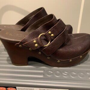 Korks Leather Mule Clogs by Kork-Ease